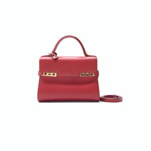 Delvaux Mini Tempete Calf Leather Shoulder Bag